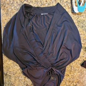 Zara V Neck Bodysuit
